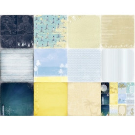 Набор скрапбумаги 30х30 см 180 г/м2 Там, где море 6 листов от Scrapberry's