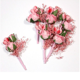 Букетик роз 4 см, розовый, 1 шт. от Scrapberry's