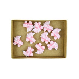 Декоративное украшение Детская коляска, 1 шт., со стикером от Scrapbeerry's