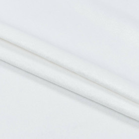 Плюш, вельбо, поліестер 100%, 215 г/м, білий, 50x50 см