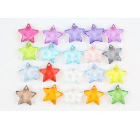 Акриловые украшения - подвески Звездочки, 20 шт от Scrapberry's