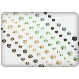 Набір клейових камінчиків 120 шт, 4 кольори Вітер мандрів,  Scrapberry's