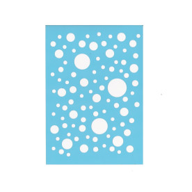 Трафарет "Горошок асорті" 15 * 20 см від Фабрика Декору