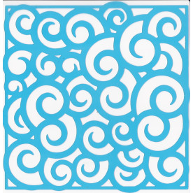 Трафарет "Завитки" 15 * 20 см від Фабрика Декору