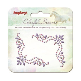 Узор самоклеющийся - завитки Цветные сны 1 от Scrapberry's