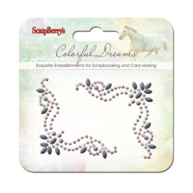 Візерунок самоклеючий - завитки Кольорові сни 2,  Scrapberry's