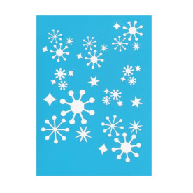 Трафарет "Снежинки" 15*20 см от Фабрика Декора