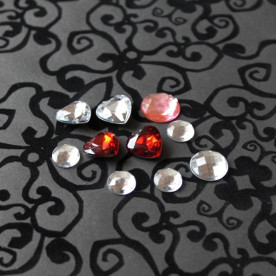 Набір страз різної форми, 10 шт.