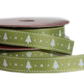 Рулон стрічки Christmas Tree 2 м, 1 см від Dovecraft