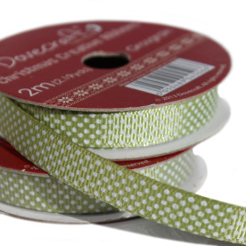 Рулон стрічки Dots Green 2 м, 1 см від Dovecraft