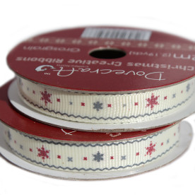 Рулон стрічки Snowflakes 2 м, 1 см від Dovecraft