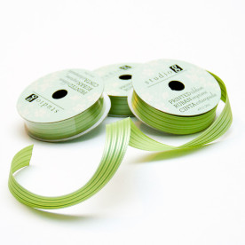 Рулон репсовою стрічки Green Stripe 1,2 м, ширина 1,5 см від Hampton Art