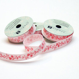 Рулон репсовой ленты Pink Flower 1,2 м, ширина 1,5 см от Hampton Art