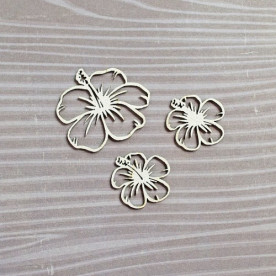 Набор чипбордов, Набор цветочков, 3 шт.