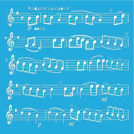 Трафарет "Ноти" 15 * 15 см від Фабрика Декору