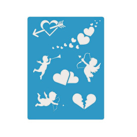 Трафарет "Купидоны" 15*20 см от Фабрика Декора