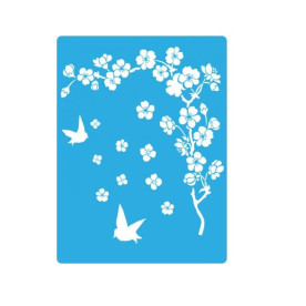 Трафарет "Гілка сакури" 15 * 20 см від Фабрика Декору