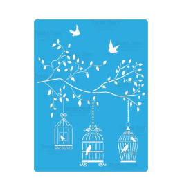 Трафарет "Райське дерево" 15 * 20 см від Фабрика Декору