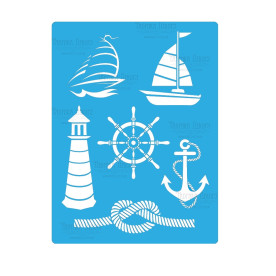 Трафарет "Морская романтика" 15*20 см от Фабрика Декора