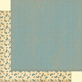 Двосторонній папір для скрапбукінгу 30х30 см Hopscotch від Graphic 45