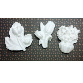 Гипсовые украшения Цветочные букеты от ScrapEgo