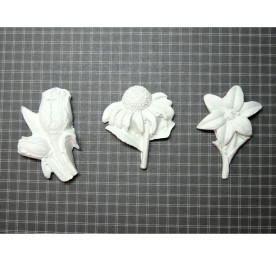 Гипсовые украшения Цветы большие от ScrapEgo