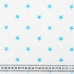 Бязь набивная Голубая звездочка, хлопок, 50х50 см, плотность 125