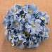 Декоративный цветок гардении 60 мм BABY BLUE, 1 шт.