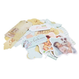 Набор высечек для скрапбукинга 60 шт Корица от Scrapmir