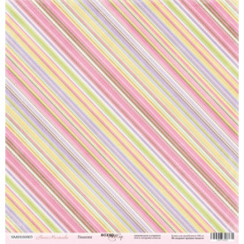 Лист бумаги 30x30 Полоски из коллекции Наша Малышка  Scrapmir