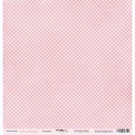 Лист бумаги 30x30 Клеточка из коллекции Наша Малышка от Scrapmir