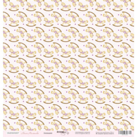 Лист бумаги 30x30 Лошадки из коллекции Наша Малышка от Scrapmir