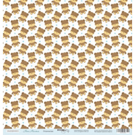 Аркуш паперу 30x30 Ведмежата з колекції Наш Малюк від Scrapmir