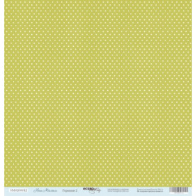 Лист бумаги 30x30 Горошки 2 из коллекции Наш Малыш от Scrapmir
