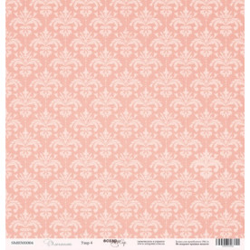 Лист бумаги 30x30 Узор 4 из коллекции Элегант от Scrapmir