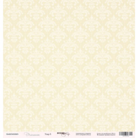 Аркуш паперу 30x30 Візерунок 5 з колекції Елегант від Scrapmir