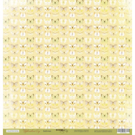 Аркуш паперу 30x30 Метелики з колекції Фруктовий сад Scrapmir