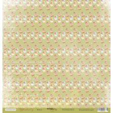 Аркуш паперу 30x30 Кекси з колекції Фруктовий сад від Scrapmir