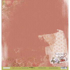 Аркуш паперу 30x30 Ранкова кава з колекції Фруктовий сад від Scrapmir