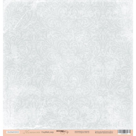 Лист бумаги 30x30 Голубой узор из коллекции Нежность  от Scrapmir