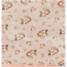 Лист бумаги 30x30 Розы 2 из коллекции Нежность  от Scrapmir
