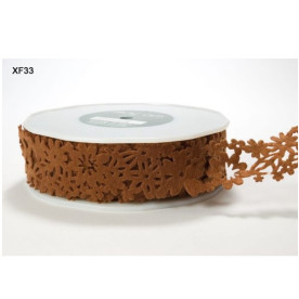 Фетровая лента Floral felt коричневого цвета от May Arts, 90 см