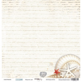 Лист одностороннього паперу 30x30 Морське дно з колекції Море від Scrapmir