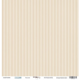 Лист односторонней бумаги 30x30 Полоски из коллекции Море  Scrapmir
