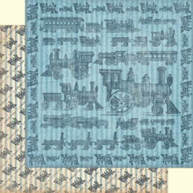 Двусторонняя бумага для скрапбукинга 30х30 см I Think I Can! от Graphic 45