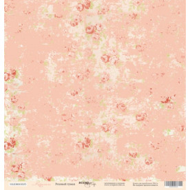 Лист бумаги 30x30 Розовый туман из коллекции Карамель  от Scrapmir