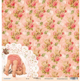 Аркуш паперу 30x30 Ку-ку з колекції Карамель від Scrapmir