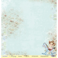 Лист бумаги 30x30 Лошадка из коллекции Корица  от Scrapmir