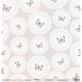 Лист бумаги 30x30 Салфеточки из коллекции Леди Шебби от Scrapmir