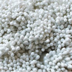 Набор перламутровых тычинок белого цвета, 60 головок (30 веточек)